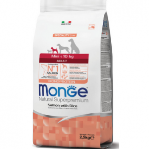 Crocchette Salmone e Riso Mini Adult MONGE