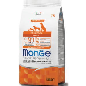 Crocchette Anatra, Riso e Patate All Breeds Adult Monge