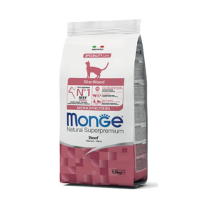 Crocchette Sterilised con Manzo Monge