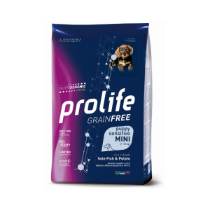Crocchette Grain Free Sogliola Fresca Diliscata e Riso Mini Puppy Prolife