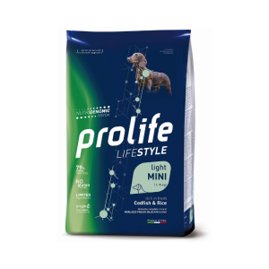 Crocchette Lifestyle Light Merluzzo Fresco e Riso Mini Mature Prolife