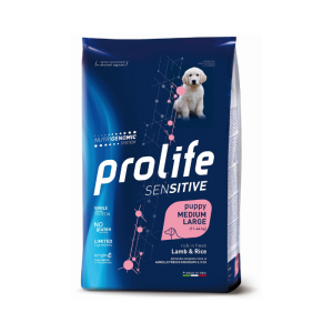 Crocchette Sensitive Agnello e Riso Medium Puppy Prolife